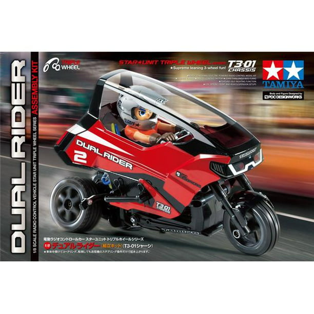 Tamiya T3-01 Dancing Rider Trike RC Cars Kit EP 1:8 On Road Triple Wheel #57405